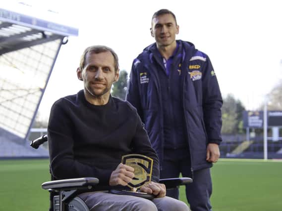 Kevin Sinfield pictured in November 2020 when he was the Leeds Rhinos director of rugby.
He is pictured after presenting Rob Burrow with the Betfred Super League Man of Steel 2020 award.

Picture by Phil Daly/Leeds Rhino