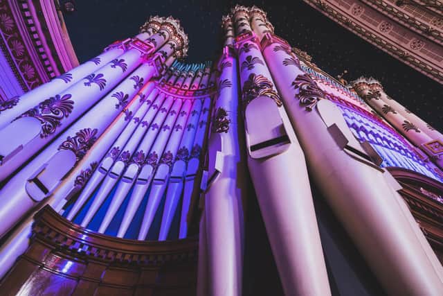 The grand organ at Leeds Victoria Hall. Image Natalia_Maciejuk