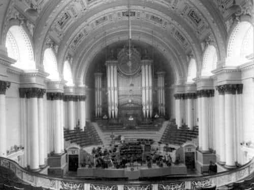 Leeds Victoria Hall, once the grand auditorium of Leeds Town Hall, opened in 1858. Image supplied Leeds City Council.