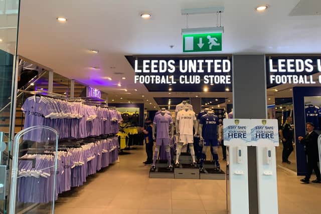 Trinity store. Pic: Leeds United Football Club.