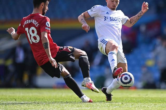 UNLIKELY MOVE - Manchester United are reportedly keen on Kalvin Phillips, a Leeds United player and supporter for whom that move appears highly unlikely. Pic: Getty