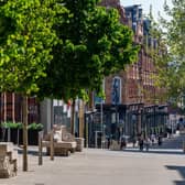 Albion Place in Leeds city centre pictured in May 2020 when shops weer still closed during the Covid pandemic.

Photo: James Hardisty