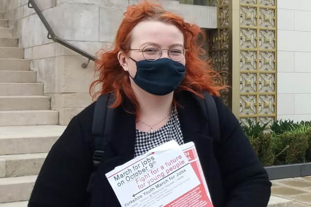 Kat Gwyther from Leeds Youth Fight for Jobs