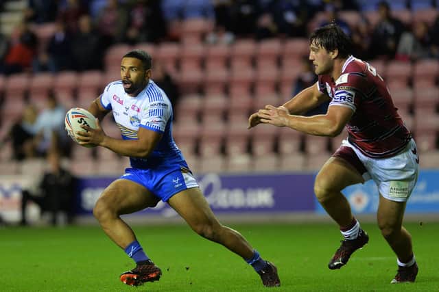 Kruise Leeming on the ball in last week's win over Wigan. Picture by Jonathan Gawthorpe.