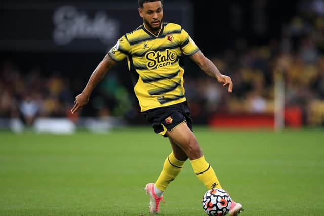 MAIN THREAT: Watford's Norwegian striker Josh King who is a shorter price to score first than Premier League player of the month nominee Ismaila Sarr. Photo by Stephen Pond/Getty Images.