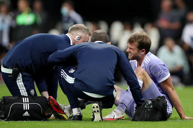 WEEKS AWAY - Patrick Bamford will remain out injured for another few weeks according to Leeds United boss Marcelo Bielsa, so would have missed England's games next month. Pic: Getty