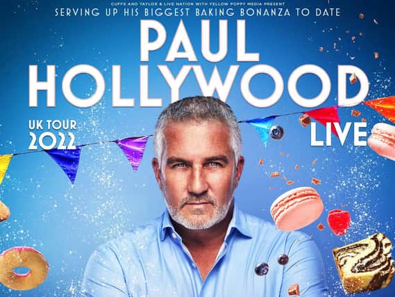 Paul Hollywood Live will visit 18 towns and cities across the UK including a date at Harrogate Convention Centre on Sunday, October 23, 2022.