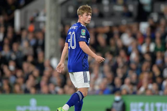 INTERNATIONALS AWAIT: For 19-year-old Leeds United forward Joe Gelhardt, above, with England's under-20s, along with three of his Whites team mates. Picture by Bruce Rollinson.