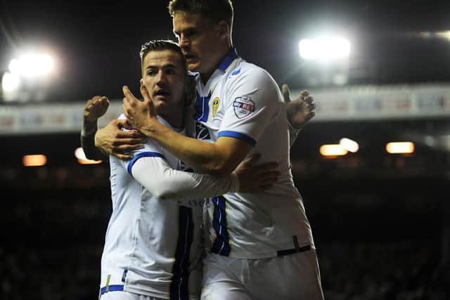 ONE EACH: Ross McCormack, left, and Matt Smith, right, both bagged a goal apiece in Leeds United's thrilling 3-3 draw at home to Watford of December 2013, above. Picture by Jonathan Gawthorpe.