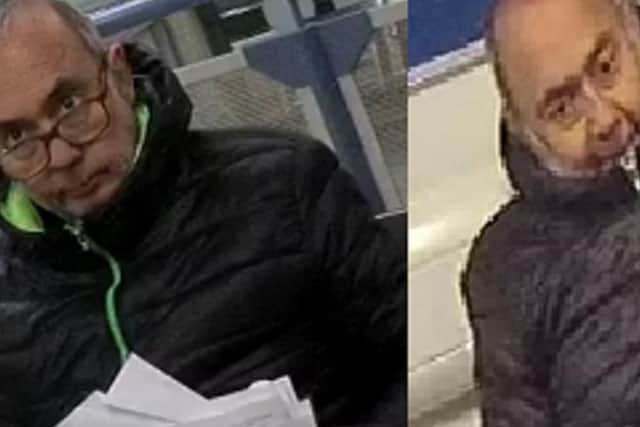 Simon Altham, 55, was last seen at Leeds Station at 5am on Thursday, September 30. Photo: CCTV provided by West Yorkshire Police.