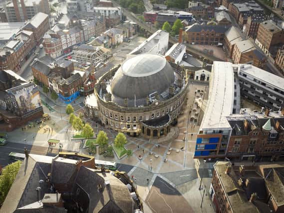 Connecting Leeds say once the scheme is complete in early spring 2022, the area will benefit from wider pavements, more space for outdoor seating, improved bus facilities, and bus, cycle, and pedestrian priority measures.