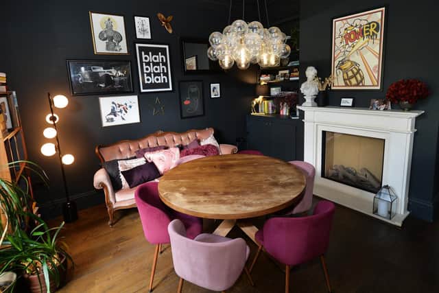James and Ally Dowsing-Reynolds' own home, in Far Headingley, makes use of their favourite colours to add their personalities to the space. Photo: Jonathan Gawthorpe