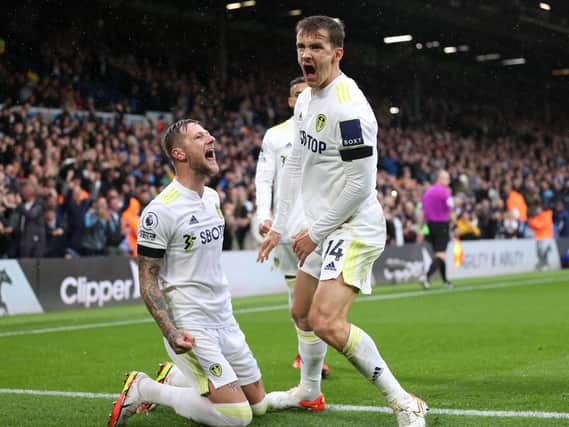 MATCH WINNER - Diego Llorente's first half goal was enough to give Leeds United their first Premier League win of the season. Pic: Getty