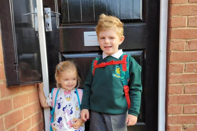 Harry Allott with sister Ivy.