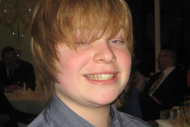 Kier McGuinness pictured when he was a teenager
