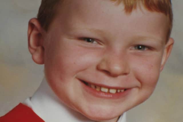 KIetr McGuinness pictured when he was a young schoolboy.