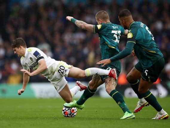 PERSISTENT PEST - Daniel James gave his best Leeds United performance against a poor Watford side at Elland Road. Pic: Getty