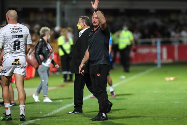 Head coach Steve McNamara has overseen a remarkable campaign by Catalans Dragons Picture: Manuel Blondeau/SWpix.com