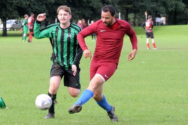 Qwarme Westerman of Little London shoots against Horsforth Fairweather. Picture: Steve Riding.