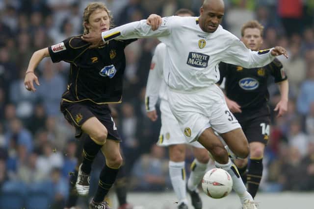 TRIBUTES: Led by ex-Leeds United striker Brian Deane, right, to former Whites physio Geoff Ladley. Photo by Matthew Lewis/Getty Images.