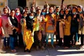 Afghanistan Women's youth football development team. Pic: Hillgrove PR