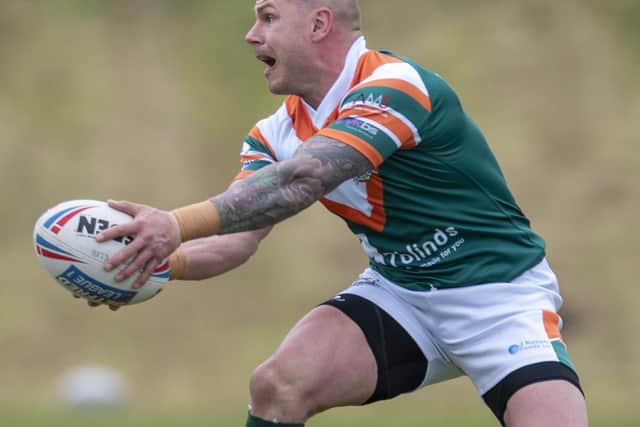 Dom Brambani in action for Hunslet. Picture by Tony Johnson.