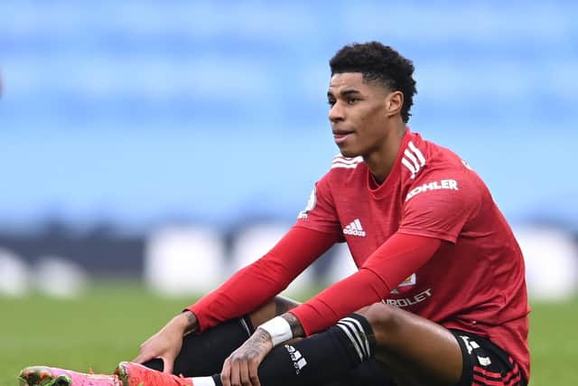 Footballer Marcus Rashford has been amongst those urging the Government against their decision. Picture: Laurence Griffiths/PA Wire/PA Images