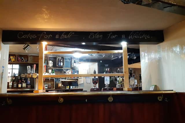 The bar at The Abbey Inn.