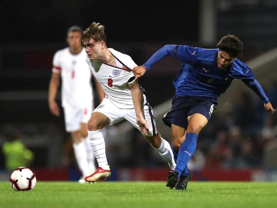 STRING PULLER - Lewis Bate was influential for England Under 20s against Italy and scored the goal in the 1-1 draw, but limped off late in the second half. Pic: Getty