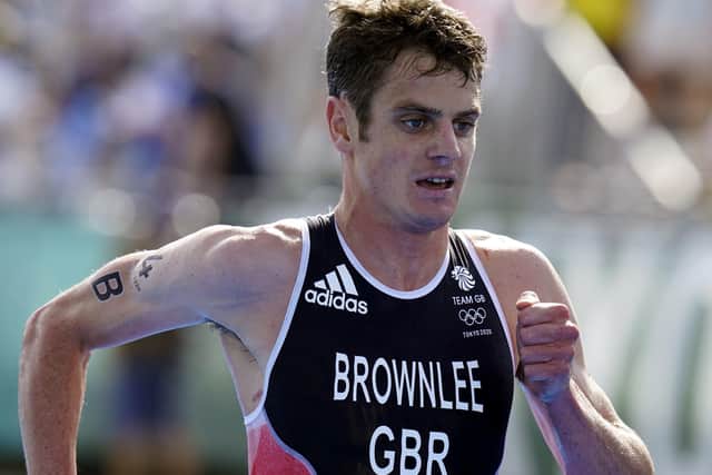 SETTING THE PACE: Great Britain's Jonathan Brownlee in action during the mixed relay triathlon at the Tokyo 2020 Olympic Games. Picture: Danny Lawson/PA Wire.