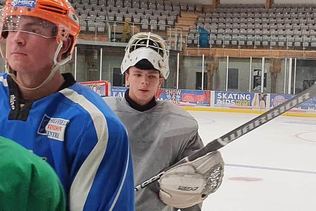 UNAVAILABLE: Harrison Walker is one option for back-up goalie at Leeds Knights, but he is required by parent club Widnes Wild this weekend on both nights.
