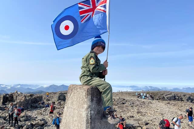 Little Jacob Newsam, from Methley, has been shortlisted in the Above and Beyond category of the RAF Benevolent Fund’s annual awards.  Photo: RAF Benevolent Fund