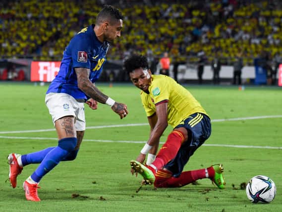 ATÉ LOGO - Raphinha showed his ability to bamboozle defenders en route to the byline for Brazil but Leeds United need him to do that to aid their attacking play. Pic: Getty