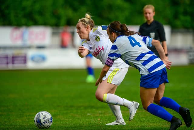 On target: Rebecca Hunt scored for Leeds in their 5-5 draw with Durham Cestria. Picture: James Hardisty