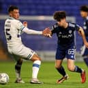 YOUNG PROSPECT - Archie Gray of the Leeds United academy in action against Tranmere in the EFL Trophy earlier this season. Pic: Getty