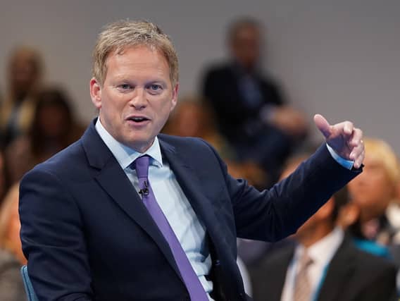 Grant Shapps at Conservative Party conference in Manchester (PA)
