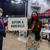 Gipton and Harehills councillors Arif Hussain and Salma Arif at the local election count earlier this year. Picture: James Hardisty