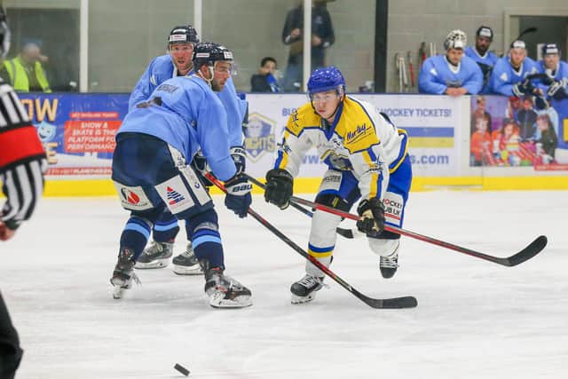 Leeds Knights' Kieran Brown in action when the team hosts Bees IHC this Saturday.

Picture: Andy Bourke/Podium Prints