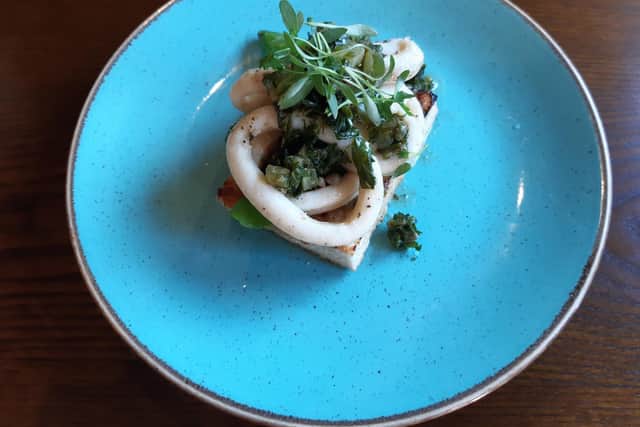 Calamari starter.