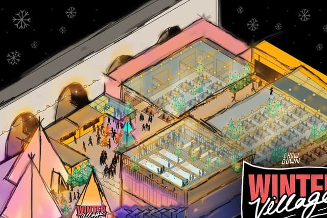 Chow Down's Winter Village is set to be perfect for this Christmas. Illustration provided by Chow Down.