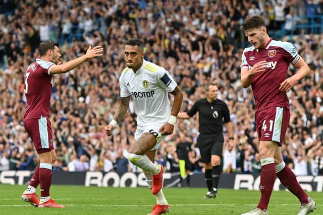 GROWING PROFILE - Moving to Leeds United has led to international recognition with Brazil for winger Raphinha. Pic: Bruce Rollinson