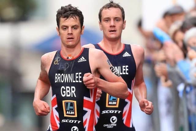 The Brownlee brothers compete at the Leeds triathlon in 2017 (Picture: Tony Johnson)