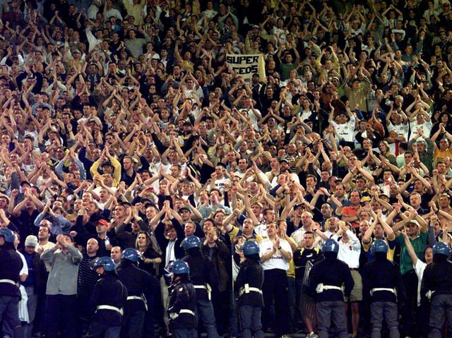Enjoy these photo memories of Leeds United's invasion of Rome in October 1998. PIC: Bruce Rollinson