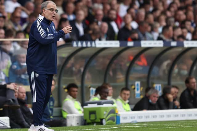HUGE RESPECT: From Leeds United head coach Marcelo Bielsa for the Premier League opposition. Photo by Marc Atkins/Getty Images.