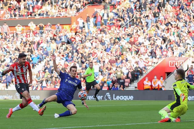 DREAM COME TRUE: Southampton's Chelsea loanee Armando Broja nets the only goal of the game to sink Leeds United in Saturday's Premier League clash at St Mary's. Photo by Eddie Keogh/Getty Images
..
