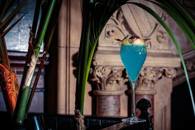 Spooky-themed cocktails are available for an extra cost