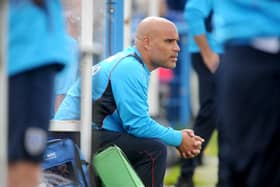Guiseley joint-manager Marcus Bignot. Picture: Steve Riding.