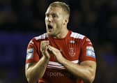 Hull KR half-back Jordan Abdull reckons advice from Leeds Rhinos legend Danny McGuire helped improve his game enough this year to earn his England call-up. Picture: Paul Currie/SWpix.com.