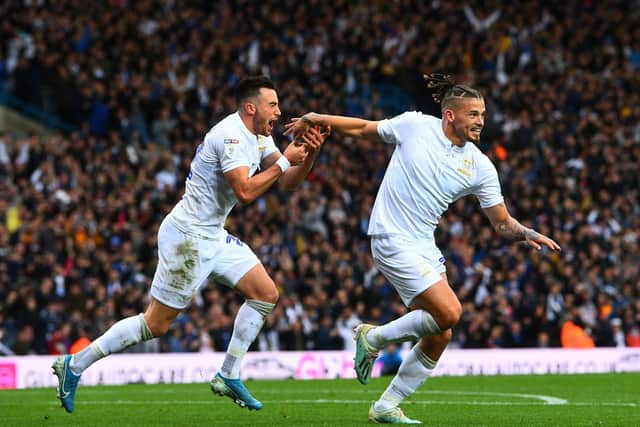 FITTING MOMENT - Leeds United supporter Kalvin Phillips scored the winner in the club's centenary game against Birmingham City two years ago today. Pic: Jonathan Gawthorpe