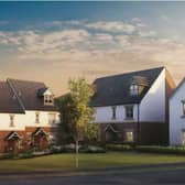 An artist's impression of the new homes